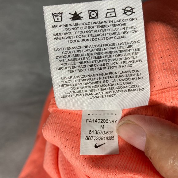 NIKE Dri-Fit Women's Orange Creamsicle Tank Top Racerback Women's Medium - Picture 14 of 15